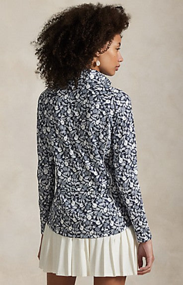 Ralph Lauren RLX Tailored Fit Long Sleeve 1/2 ZIP MOCK NECK PULLOVER in CHEEKY PINEAPPLE