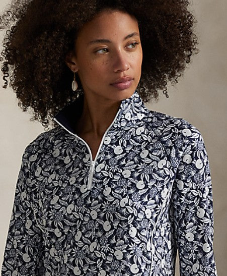 Ralph Lauren RLX Tailored Fit Long Sleeve 1/2 ZIP MOCK NECK PULLOVER in CHEEKY PINEAPPLE