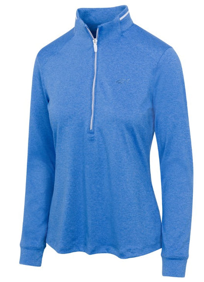 Greg Norman LONG SLEEVE Leaderboard Half-Zip Polo (Multiple Colors)
