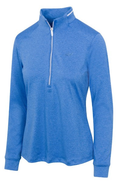 Greg Norman LONG SLEEVE Leaderboard Half-Zip Polo (Multiple Colors)