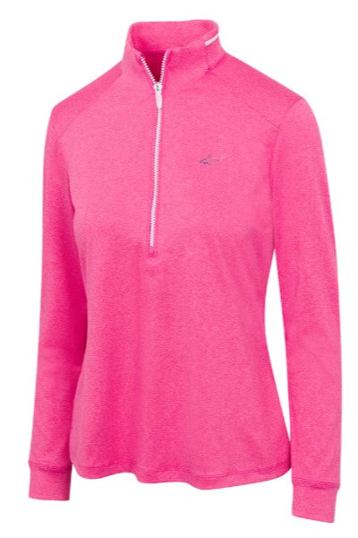 Greg Norman LONG SLEEVE Leaderboard Half-Zip Polo (Multiple Colors)