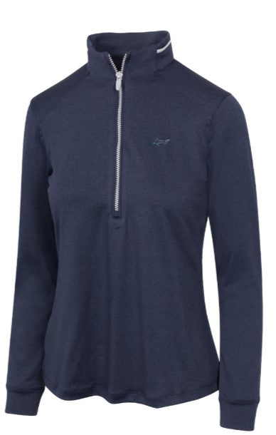 Greg Norman LONG SLEEVE Leaderboard Half-Zip Polo (Multiple Colors)