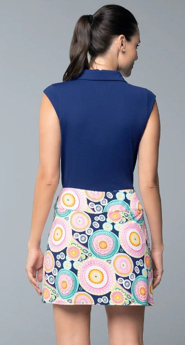 IBKUL Leona Print Layered Skort 16.25"