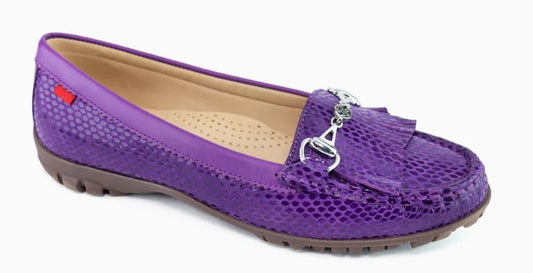 Marc Joseph Lexington 2 Golf Shoe - Aubergine Snake