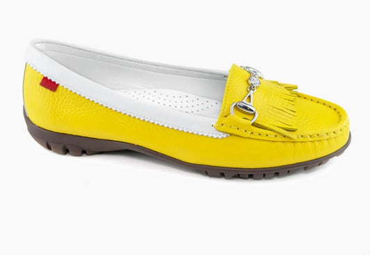 Marc Joseph Lexington 2 Women's Golf Shoes - Yellow Grainy