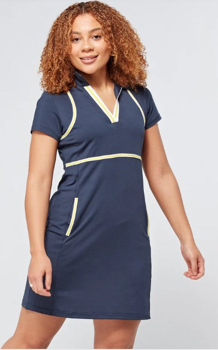SWING OUT SISTER Solids Liz Cap Sleeve Dress 31"