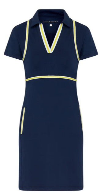 SWING OUT SISTER Solids Liz Cap Sleeve Dress 31"