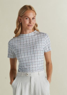 A. Putnam Luxe Opaque Short Sleeve Top