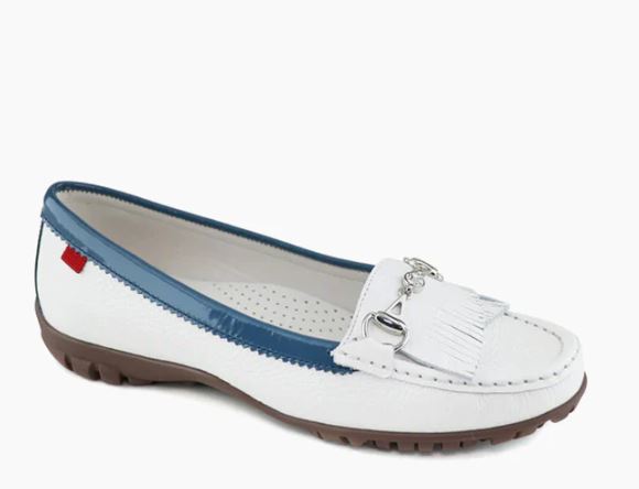 Joseph Lexington 2 Women's Golf Shoes - White & Atlantic Blue Pearlized Grainy