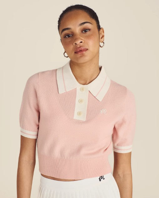 Malbon MIKAYLA KNIT SHORT SLEEVE POLO (Multiple Colors)