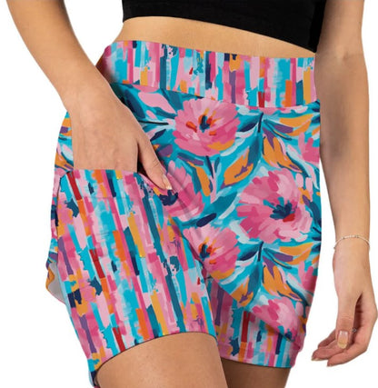 Skort Obsession MILEY'S FLOWERS SKORT 17"