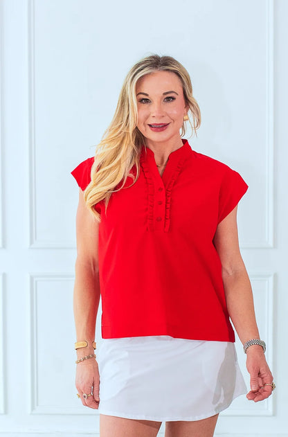 The Bubble Mindy Short Sleeve Top Solids (Multiple Colors)