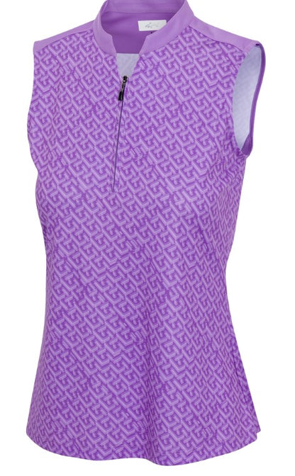 Greg Norman SLEEVELESS ML75 Illusion Polo