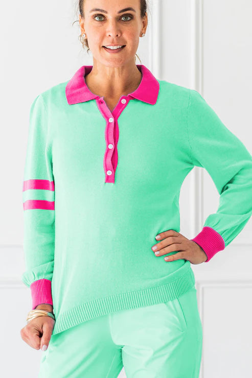 The Bubble LUSH MINT Mulligan Sweater