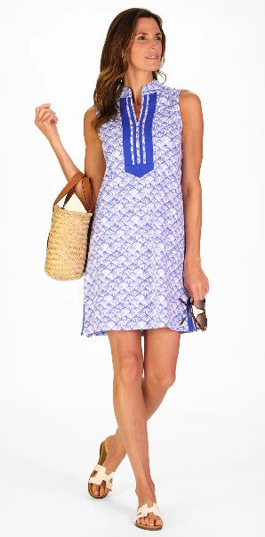Duffield Lane Sleeveless Mackinac Dress in Dazzling Shells 36"