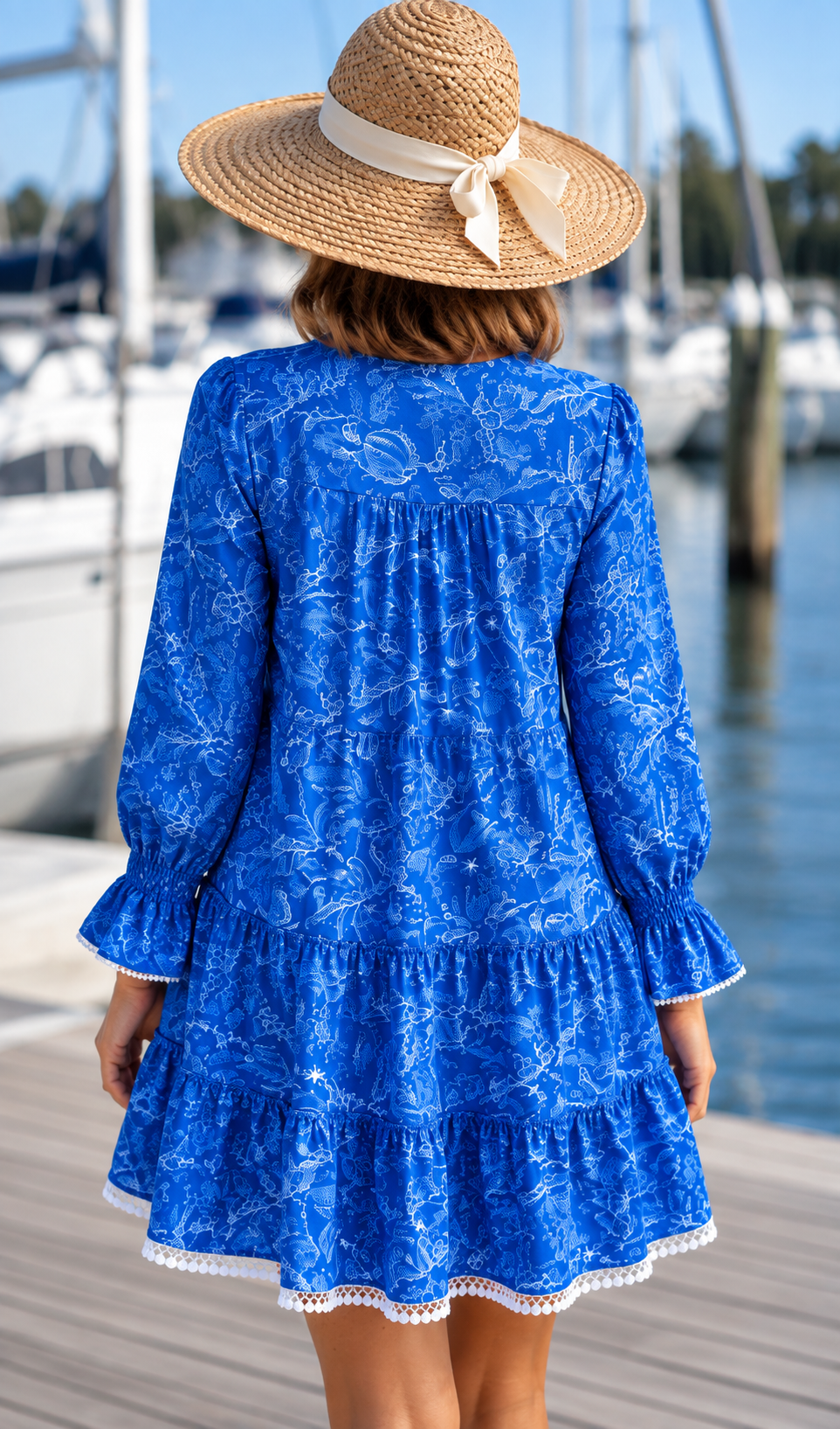 KENNY FLOWERS Margaritaville Long Sleeve Resort Dress