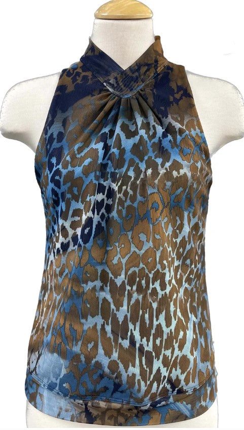 EPC COUTURE Animal Print Melanie Sleeveless Top