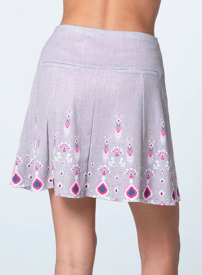 Lucky in Love NOVELTY Skort 15" or 17.5" in Midnight Flora Gore