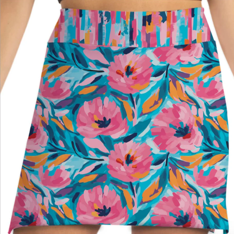 Skort Obsession Miley's Flowers Skort 17"