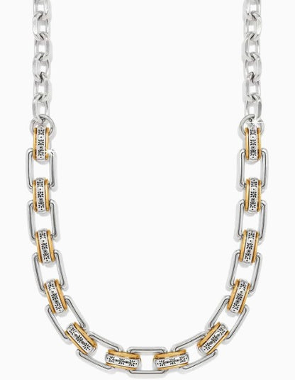 Brighton Mosaic Two Tone Links Necklace