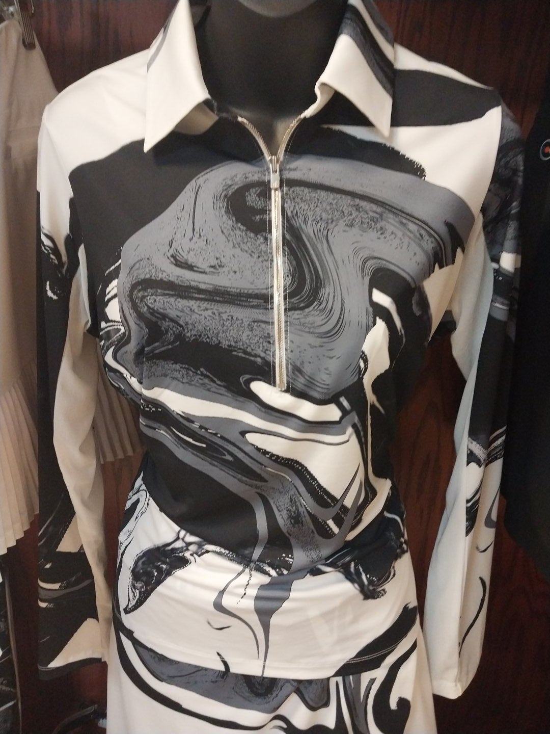 Amy Sport INSPIRE Olivia Long Sleeve Print Top