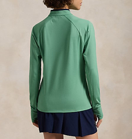 Ralph Lauren RLX LONG-SLEEVE STRETCH PEACHED JERSEY PULLOVER
