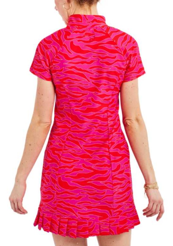 Tzu Tzu HUNTRESS PENNIE SHORT SLEEVE DRESS 35"