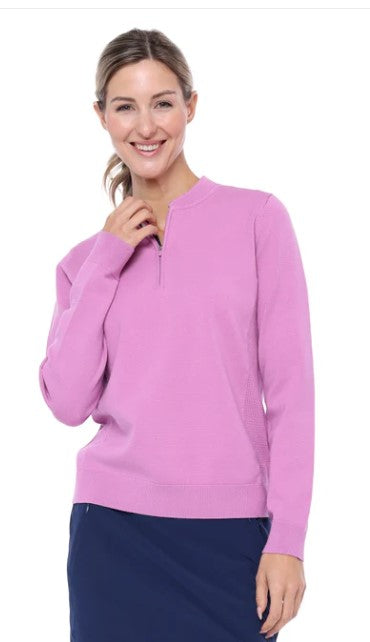 Belyn Key SGT PEPPER PERFORMANCE QUARTER ZIP SWEATER