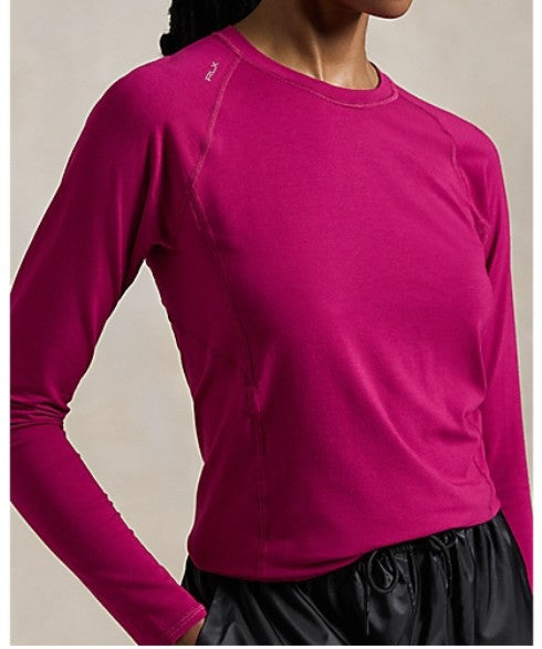 Ralph Lauren RLX LONG-SLEEVE SOFT PIMA STRETCH KNIT T-SHIRT (Multiple Colors)
