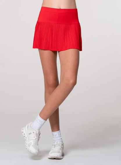 Lucky in Love Youth Pleated Accordion Skirt 11" (Multiple Colors)