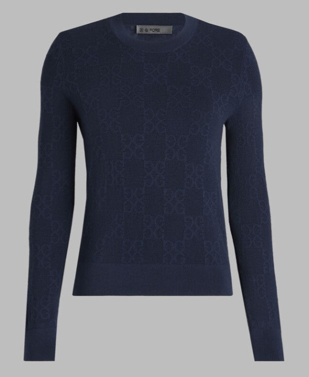 G/FORE APPAREL POINTELLE G CREWNECK SWEATER (MULTIPLE COLORS)