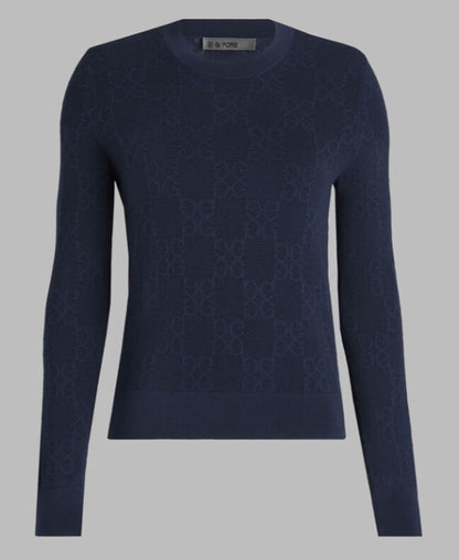 G/FORE APPAREL POINTELLE G CREWNECK SWEATER (MULTIPLE COLORS)