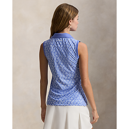 Ralph Lauren RLX SLEEVELESS AIR TECH SLEEVELESS LIGHTWEIGHT AIRFLOW PRINT POLO (TAILORED FIT)