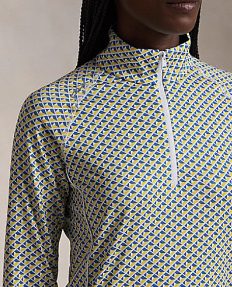 Ralph Lauren RLX LONG-SLEEVE PULLOVER in ABSTRACT GEO LEMON RIND