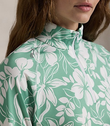 Ralph Lauren RLX LONG-SLEEVE PULLOVER in EXPLODED HIBISCUS