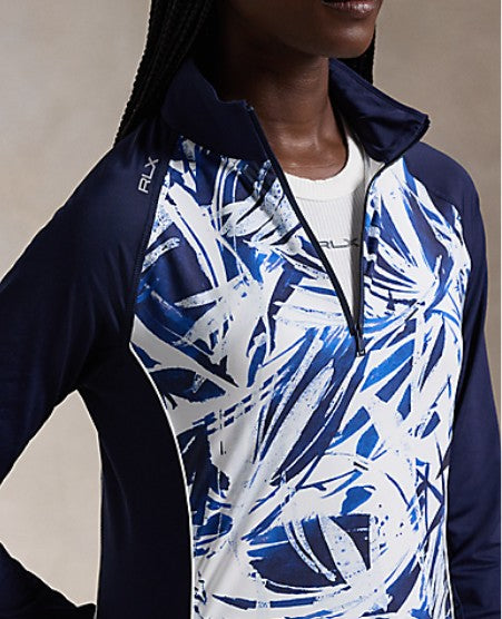 Ralph Lauren RLX LONG-SLEEVE PULLOVER in EXPLODED PALM
