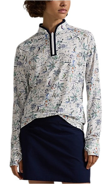 Ralph Lauren RLX LONG-SLEEVE PULLOVER in MULTI COLOR CONVO