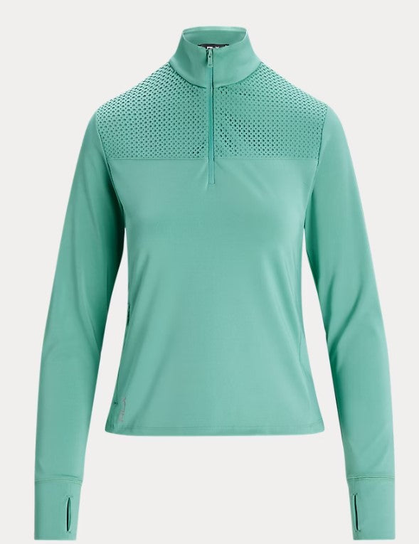 Ralph Lauren RLX Stretch Jersey Quarter-Zip Long Sleeve Pullover