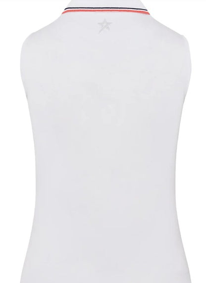 SWING OUT SISTER Solids Pickle Contrast Collar Sleeveless Top (Multiple Colors)
