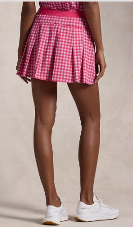 Ralph Lauren RLX Plaid Pleated Performance Skort 15"