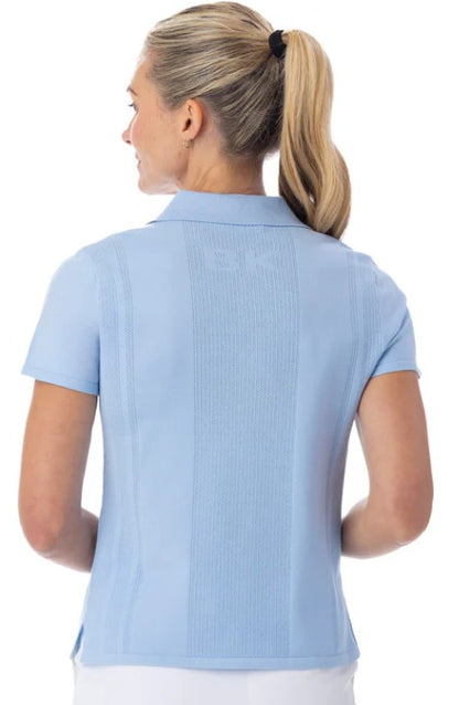 Belyn Key SANTA FE Pointelle Short Sleeve Sweater (Multiple Colors)