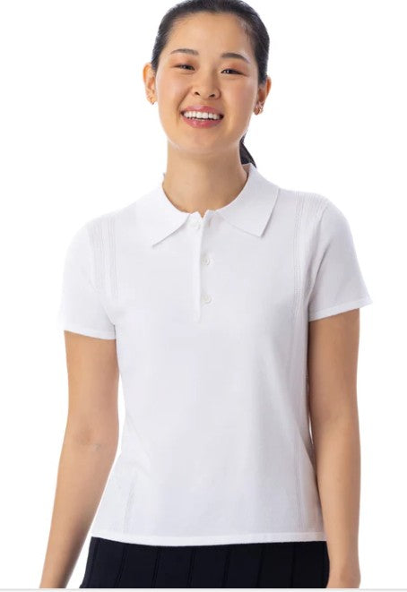 Belyn Key SANTA FE Pointelle Short Sleeve Sweater (Multiple Colors)