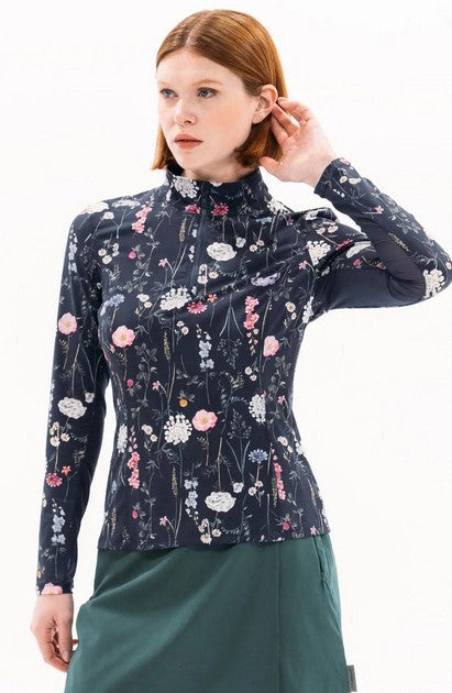 FORAY Long Sleeve Printed Sun Shirt