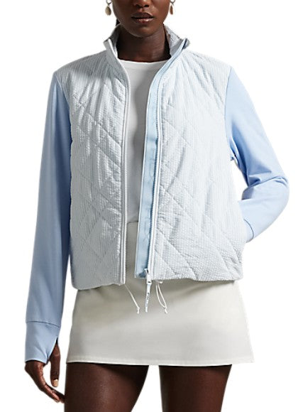 Ralph Lauren RLX TECH TERRY QUILTED HYBRID CROPPED JACKET