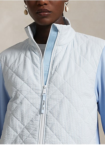 Ralph Lauren RLX TECH TERRY QUILTED HYBRID CROPPED JACKET
