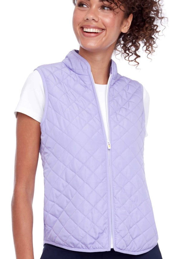 Swing Control Quilted Zip-Up Vest (Multiple Colors)