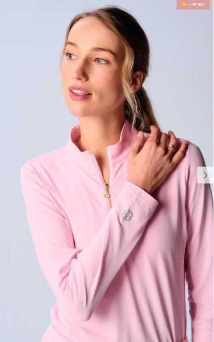 G Lifestyle Quarter Zip Sun Protection Long Sleeve Top (Multiple Colors)