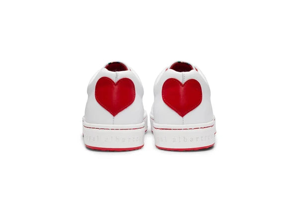 Royal Albartross Queen Of Hearts Golf Shoe in White/Red
