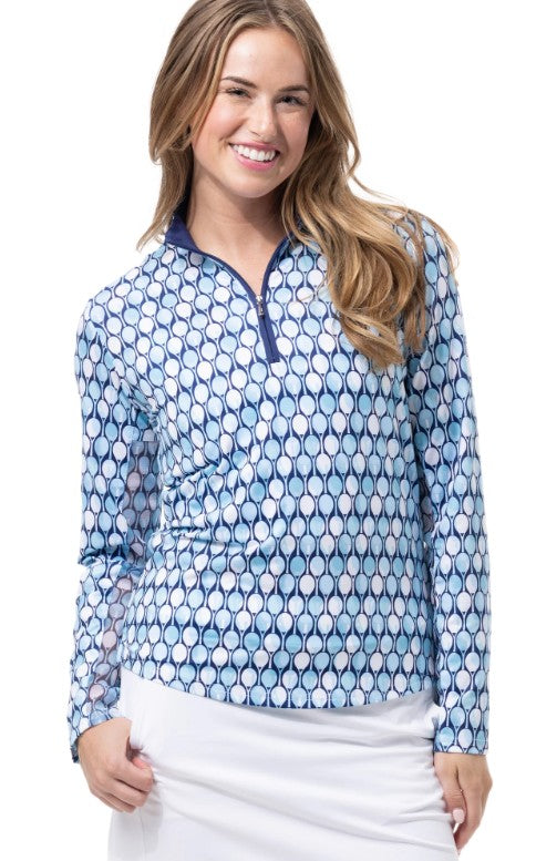 SanSoleil SolCool Longsleeve Print Mock (Multiple Colors)