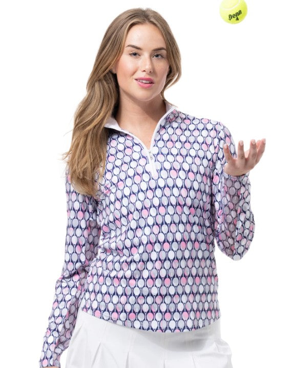 SanSoleil SolCool Longsleeve Print Mock (Multiple Colors)